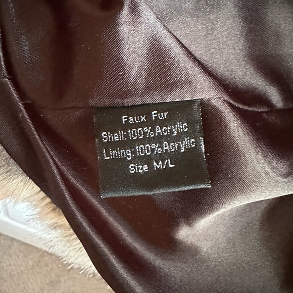 Surell from Bloomingdale’s Grey Faux Fur Women’s Hooded Zip Vest US Size M/L - Picture 6 of 7